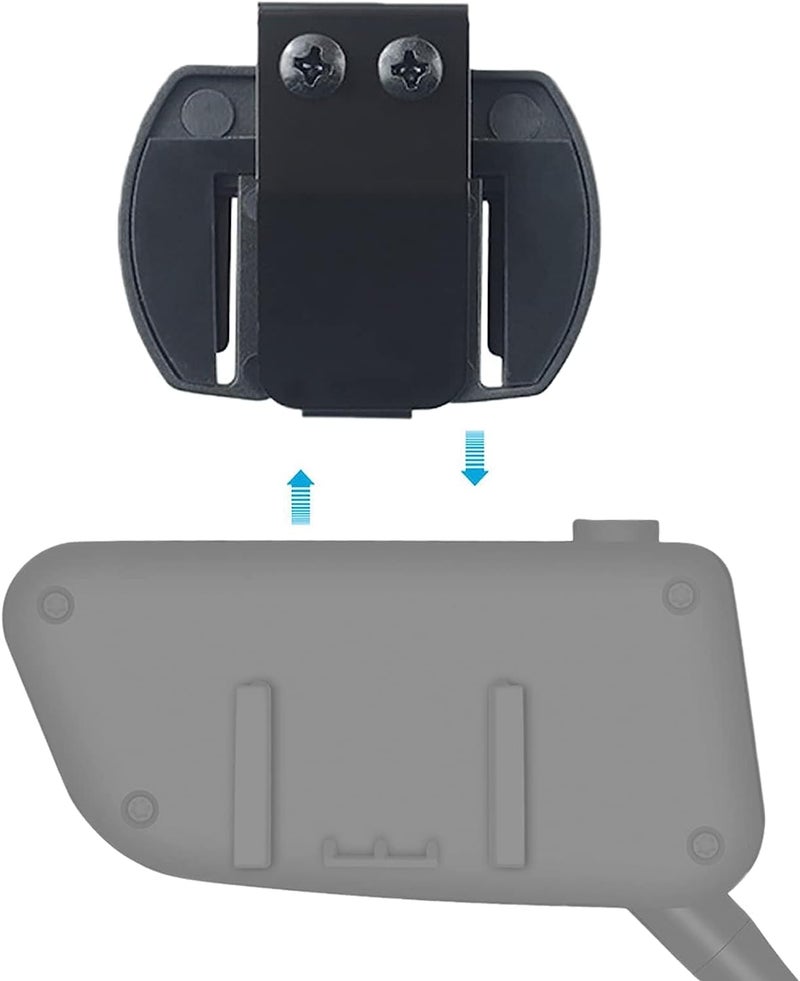 MIMIRACLE Belt Clip for FBIM V6 V4(3.5mm Version), Referee Headset Accessory Motorcycle Helmet Clips Bracket Clip Mount for Helmet Headset -2Pack - Image 2